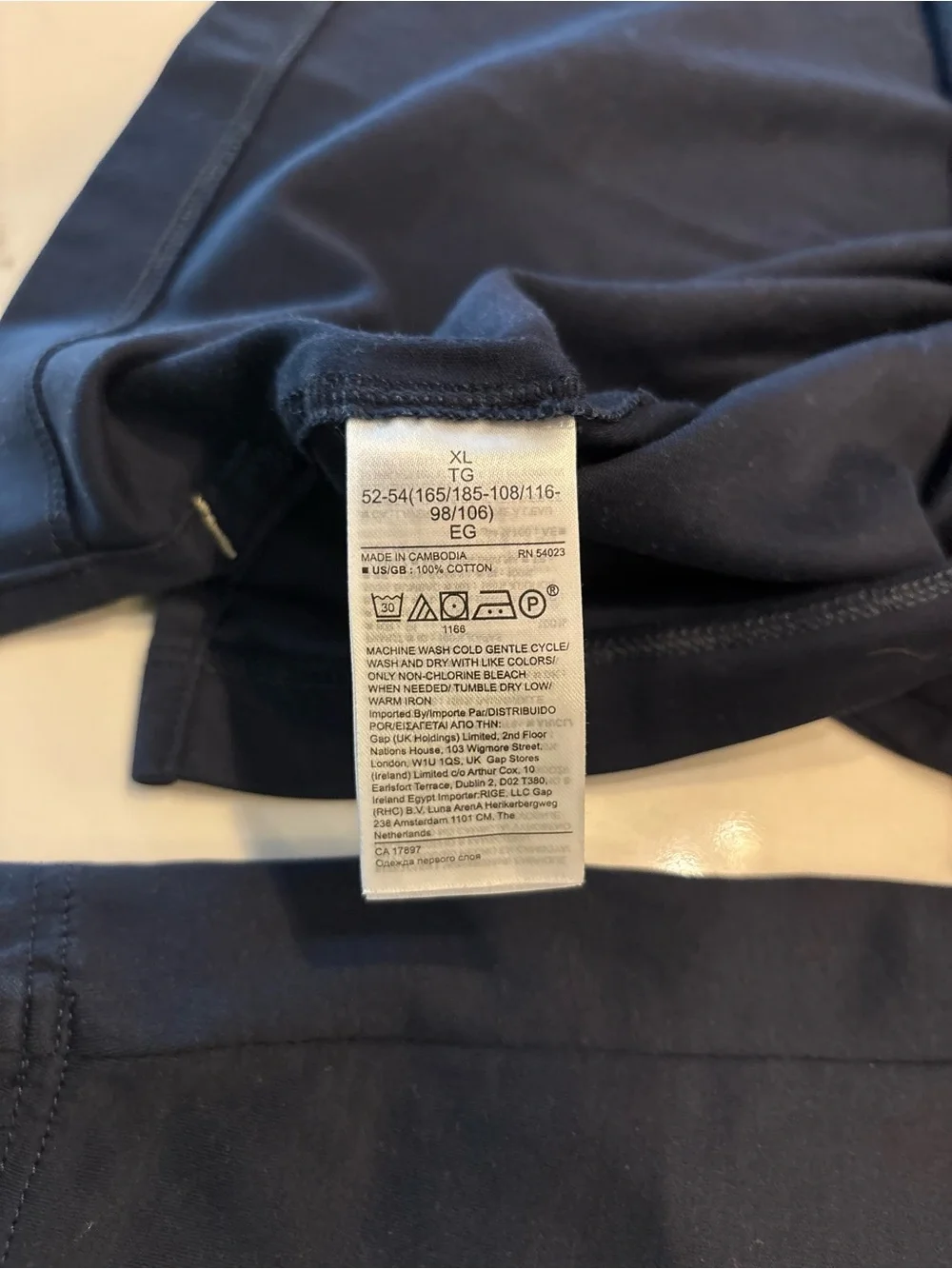 Banana Republic Navy Luxury Touch Performance Crewneck Tee